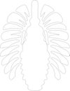 Trilobite Outline Silhouette Generative Ai Royalty Free Stock Photo