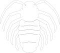 Trilobite Outline Silhouette Generative Ai Royalty Free Stock Photo