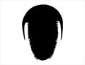 Trilobite silhouette vector art white background