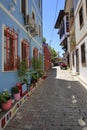 A view from the town of Trilye with its narrow streets and historical houses.