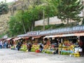 Trilye local olive and olive oil bazaar. Bursa, Turkey