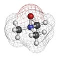 Trimethylamine N-oxide TMAO molecule. 3D rendering. Atoms are represented as spheres with conventional color coding