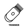 Trimmer icon or logo in modern line style.