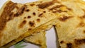 Trini style pepper roti Royalty Free Stock Photo