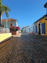 Trinidad Cuba colourful square old road