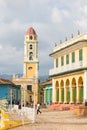 Urban scene in Colonial town cityscape of Trinidad, Cuba.