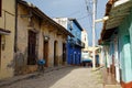 Colorful traditional houses in the colonial town of Trinidad in Cuba, a UNESCO World Heritage site Royalty Free Stock Photo