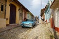 Colorful traditional houses in the colonial town of Trinidad in Cuba, a UNESCO World Heritage site Royalty Free Stock Photo