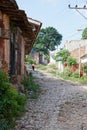 Colorful traditional houses in the colonial town of Trinidad in Cuba, a UNESCO World Heritage site Royalty Free Stock Photo