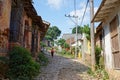 Colorful traditional houses in the colonial town of Trinidad in Cuba, a UNESCO World Heritage site Royalty Free Stock Photo