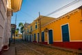 Trinidad, Cuba. Local street with traditional Cuban houses.