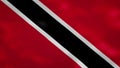 Trinidad and Tobago dense flag fabric wavers, background loop