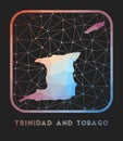 Trinidad and Tobago map design. Royalty Free Stock Photo