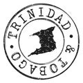 Trinidad and Tobago Stamp Postal. Map Silhouette Seal. Passport Round Design. Vector Icon. Design Retro Travel. Royalty Free Stock Photo