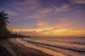 Trinidad and Tobago sunset bay beach dusk warm beautiful cloudscape