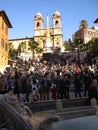 The Spanish Steps in Rome Italy Royalty Free Stock Photo