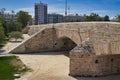 Trinity Bridge over the old Turia riverbed in Valencia