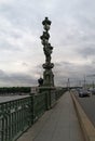 Trinity Bridge. St. Petersburg. Lead sky.