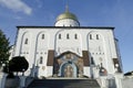 Trinity cathedral and bell tower in Pochaev Lavra