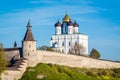 Trinity cathedral Pskov. Pskov Kremlin Russia. Ancient fortress Royalty Free Stock Photo