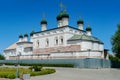 Trinity Cathedral is under repair in the historical complex Astrakhan Kremlin View from the inside of the complex Royalty Free Stock Photo