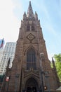 Trinity Church facade near Wall Street in New York