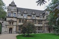 Trinity College Front Quad, view of building facade & lawn, Oxford, United Kingdom Royalty Free Stock Photo