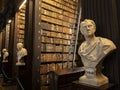 Trinity College Library Bust of Aristotele Royalty Free Stock Photo