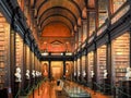 Trinity College Library in Dublin Royalty Free Stock Photo