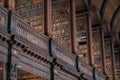 Trinity College Library, Dublin, Ireland - 08/07/2017 : The Long Room at Trinity Library in Trinity College, Dublin, Ireland Royalty Free Stock Photo