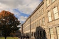 Trinity College in Dublin - Ireland elite educational university - Dublin tourism - Autumn shades Royalty Free Stock Photo