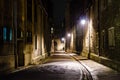 Trinity Lane by night, Cambridge, United Kingdom