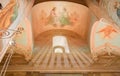 Trinity Lavra of St. Sergius, interior of Church of Descent of the Holy Spirit Royalty Free Stock Photo