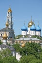 Trinity Lavra of St. Sergius - the largest Orthodox male monastery in Russia Royalty Free Stock Photo