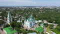 Trinity Monastery, Chernigiv, Ukraine aerial view.