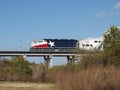 Commuter Train Between Dallas & Ft. Worth Royalty Free Stock Photo