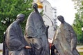 Trinity sculpture composition in Yaroslavl, Russia. Royalty Free Stock Photo