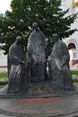 Trinity sculpture composition in Yaroslavl, Russia. Royalty Free Stock Photo