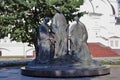 Trinity sculpture composition in Yaroslavl, Russia. Royalty Free Stock Photo