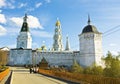 Trinity-Sergey lavra monastery in town Sergiev Posad in Moscow r Royalty Free Stock Photo