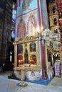 Trinity Sergius Lavra in Russia. Assumption church interior.