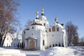 Trinity Stefano-Makhrisch Stavropigialny womens monastery in the village Mahr Vladimir region. Royalty Free Stock Photo