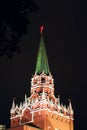 The Trinity Tower of Kremlin in red square, Moscow, Russia Royalty Free Stock Photo