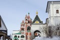 Trinity Troitskaya Gate Church in Savvino-Storozhevsky Monastery Zvenigorod Russia Royalty Free Stock Photo