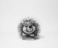 Trinket of a Hedgehog - monochrome