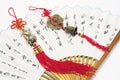 Trinkets and Chinese Fans Royalty Free Stock Photo