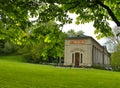 Trinkhalle in Baden-Baden with trees in the foreground Royalty Free Stock Photo