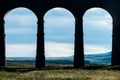 A trio of arches at Ribblehead viaduct, Yorkshire.