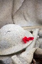 Poppies on a War Memorial