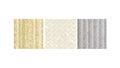 Trio of Subtle Abstract Textures with Geometric Patterns, vector design Generative AI Royalty Free Stock Photo